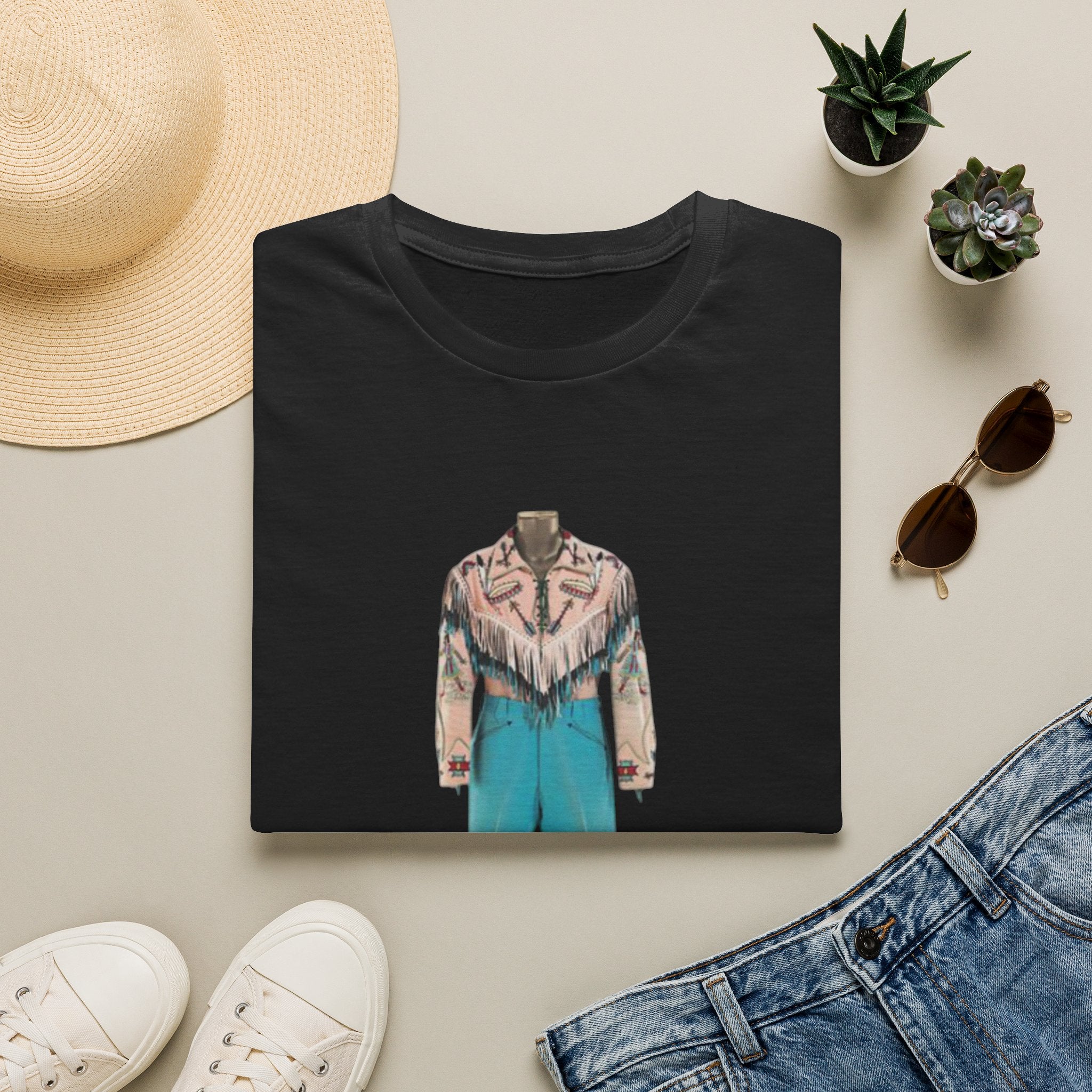 Cowboy Jacket Illustration T-Shirt — Vintage Western Outfit Graphic Tee