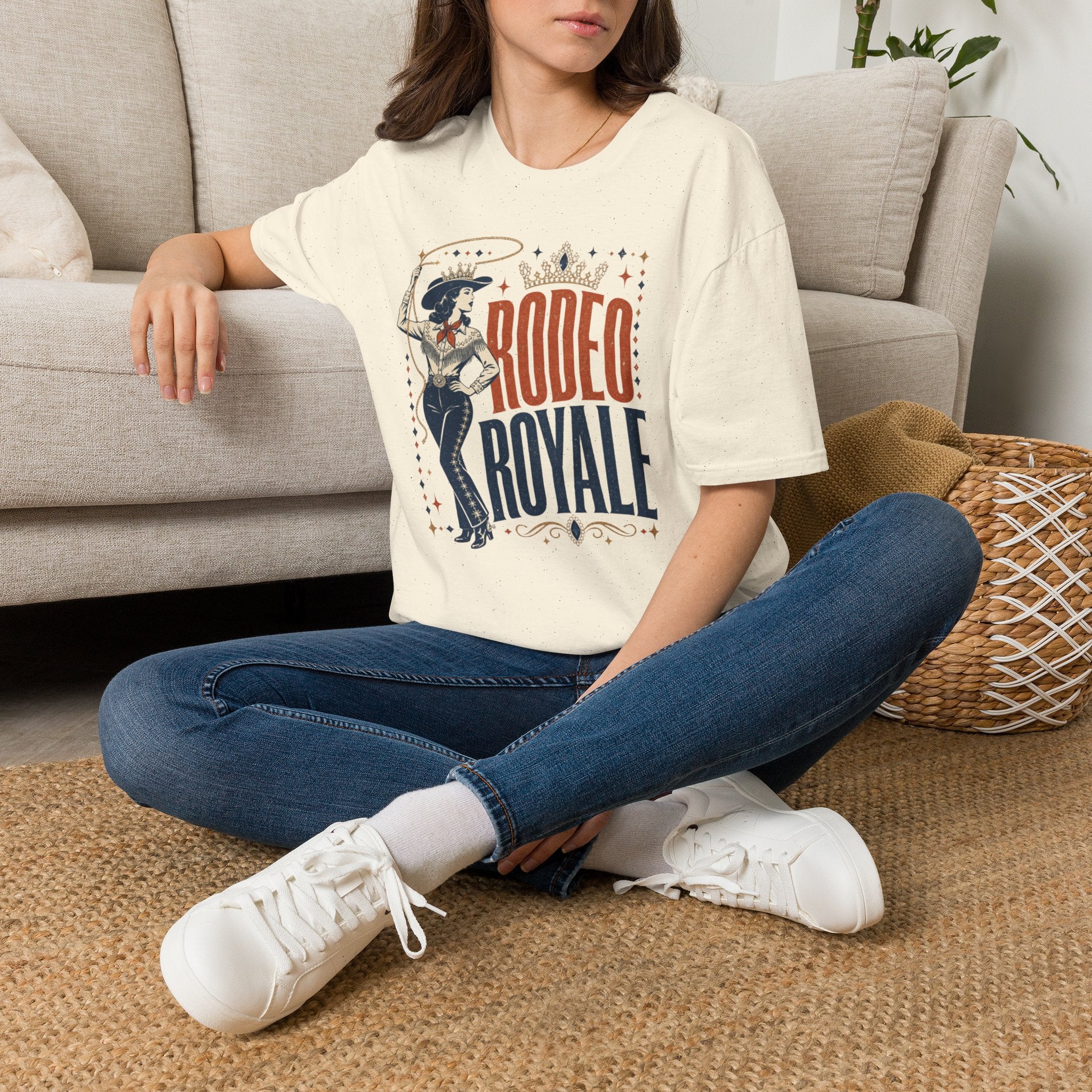 Rodeo Royale Graphic T-Shirt — Vintage Cowgirl Western Tee