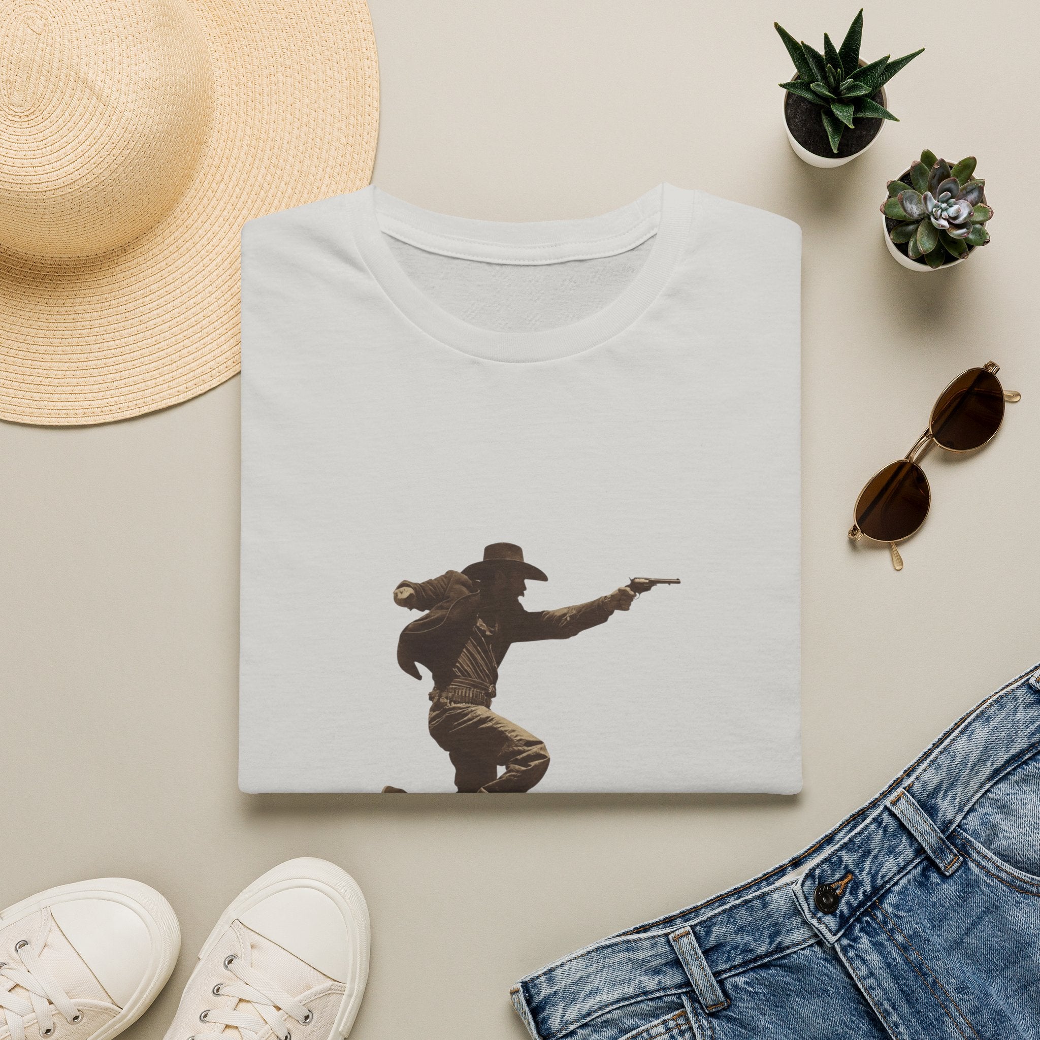 Cowboy Silhouette T-Shirt — Wild West Era Graphic Tee