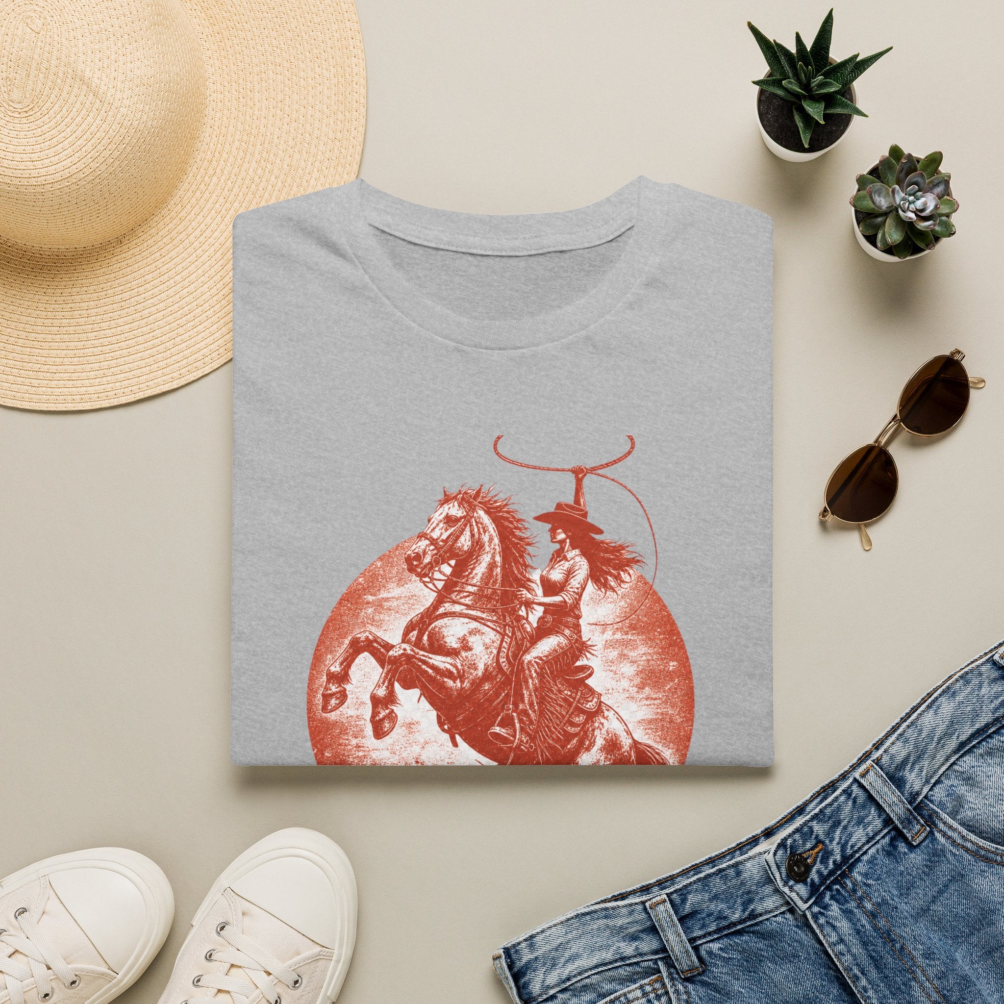 Cowboy Rodeo T-Shirt — Vintage Bronc Rider Graphic