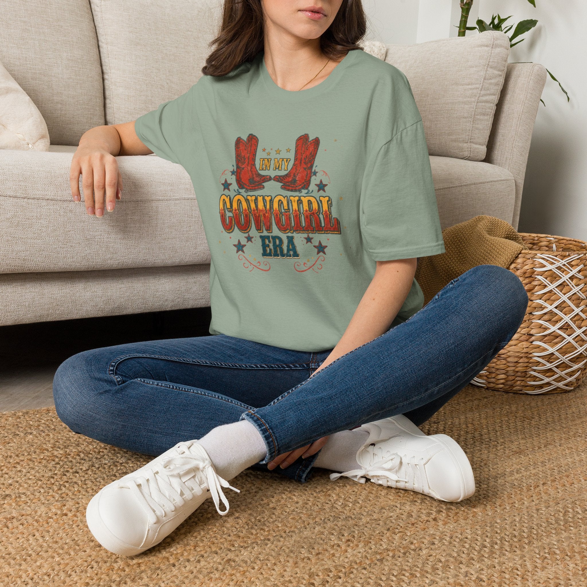 Cowgirl T‑Shirt — 'In My Cowgirl Era' Vintage Western Graphic Tee