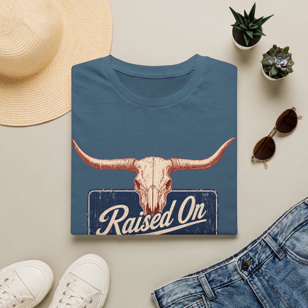 Raised On 80s Country T-Shirt — Vintage Longhorn Western Tee