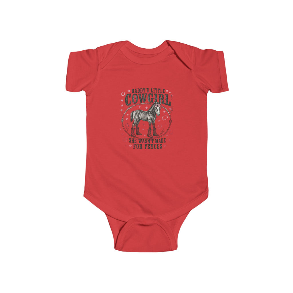 Baby Bodysuit — "Daddy's Little Cowgirl" Cute Western Infant One-Piece