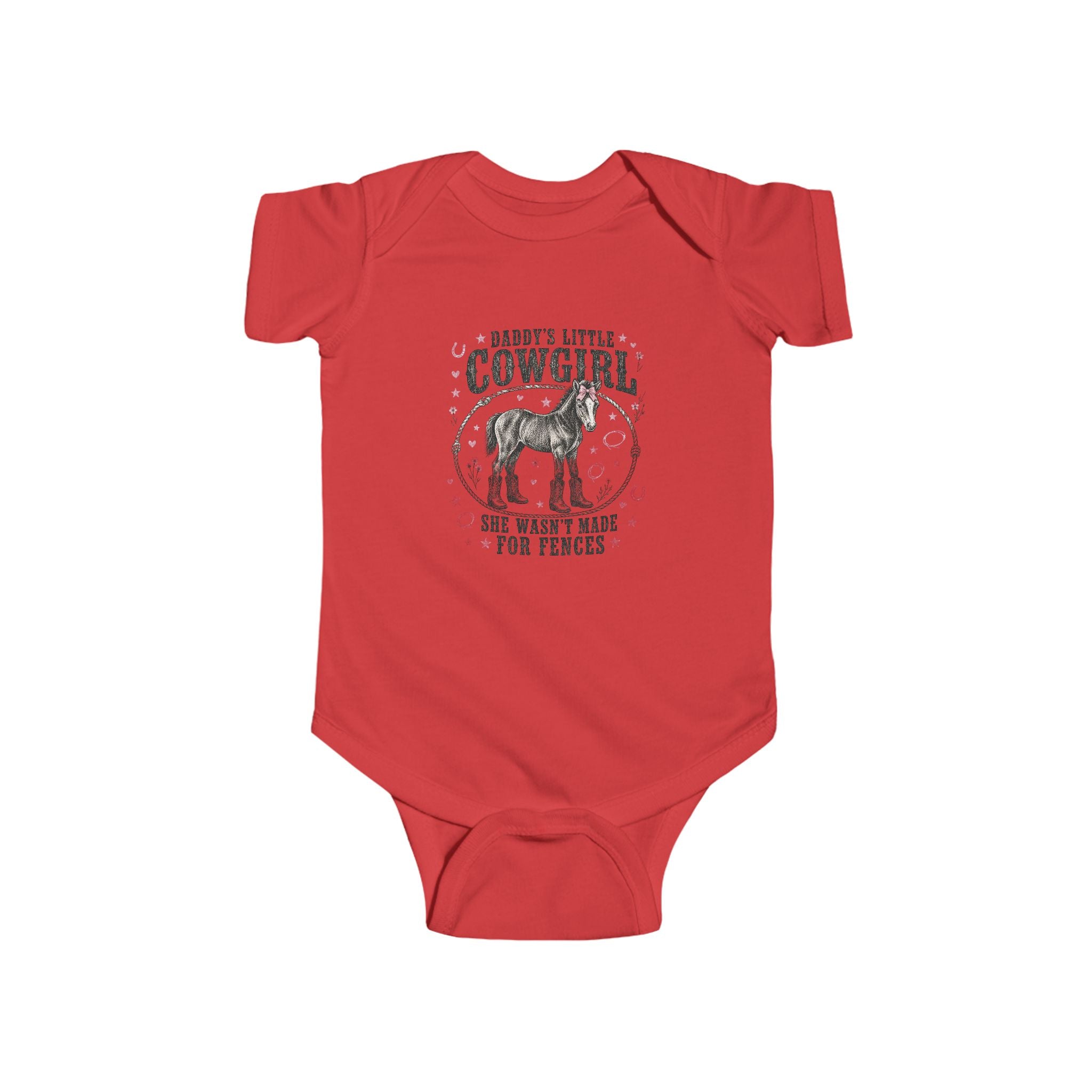 Baby Bodysuit — "Daddy's Little Cowgirl" Cute Western Infant One-Piece