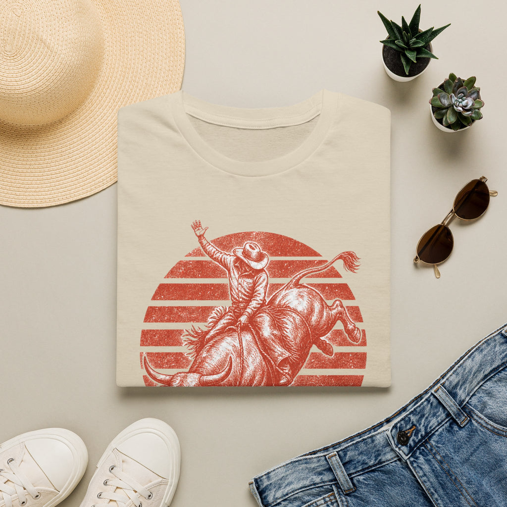 Bull Rider T‑Shirt — Vintage Rodeo Western Graphic Tee