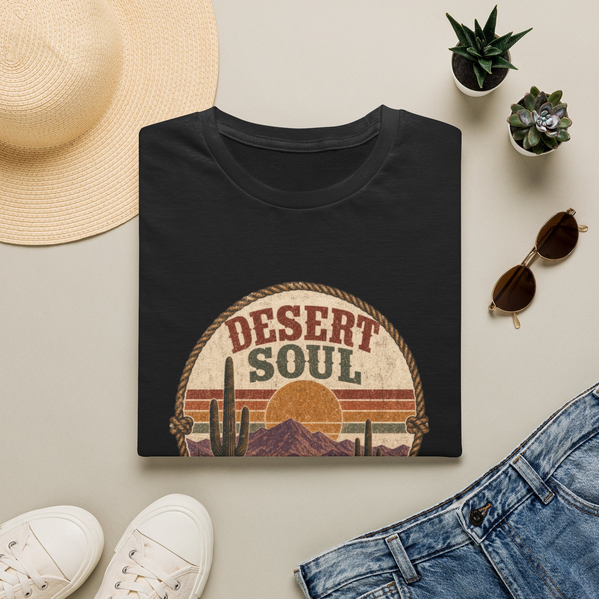 Desert Soul T-Shirt — Vintage Southwestern Sunset Tee