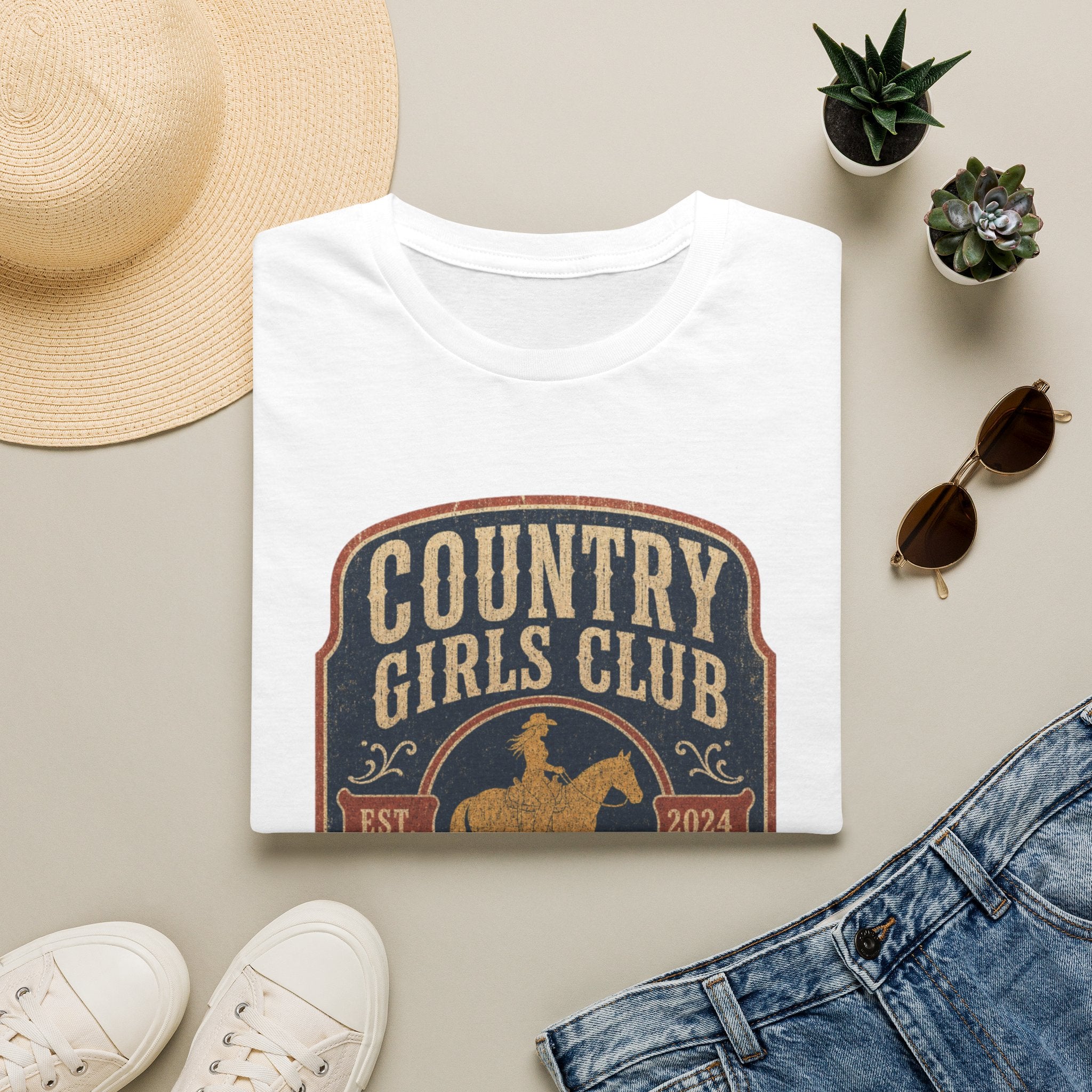 Country Girls Club T-Shirt — Vintage Rodeo Western Graphic Tee