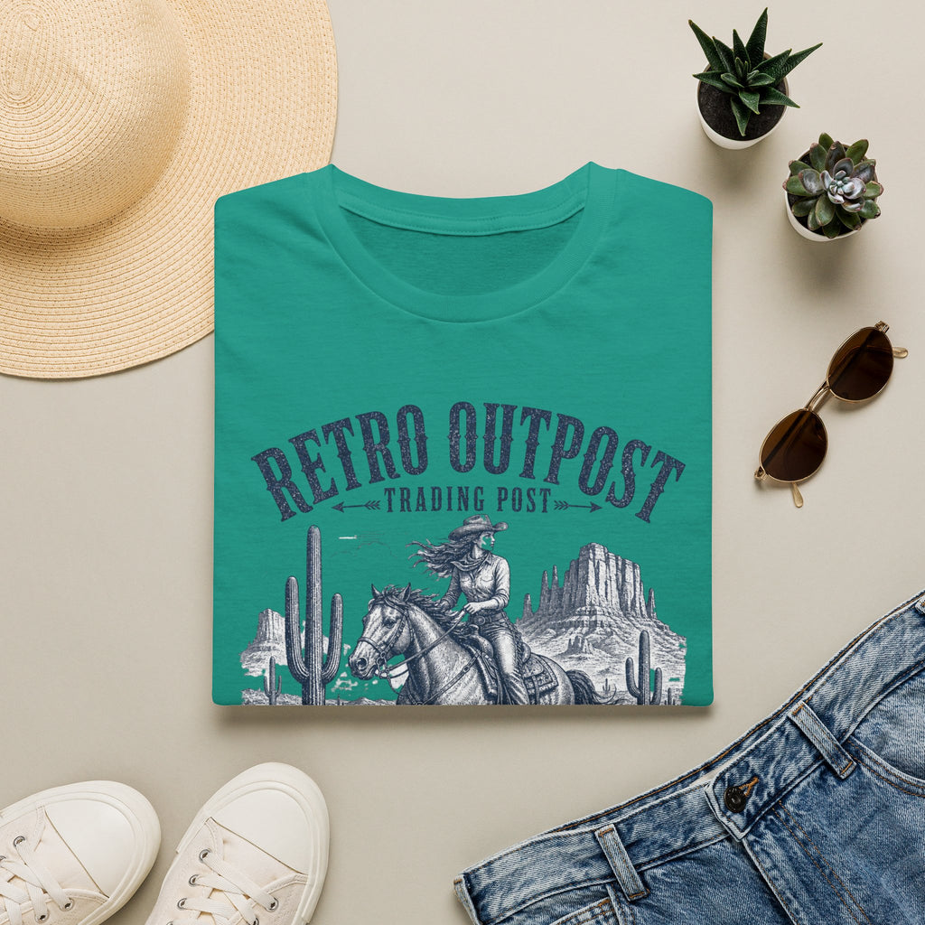 Retro Outpost Cowboy T-Shirt – Scottsdale Arizona Western Graphic Tee