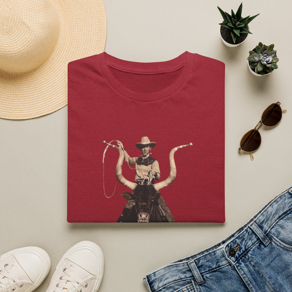 Cowboy Bull Rider T‑Shirt — Vintage Western Rodeo Graphic