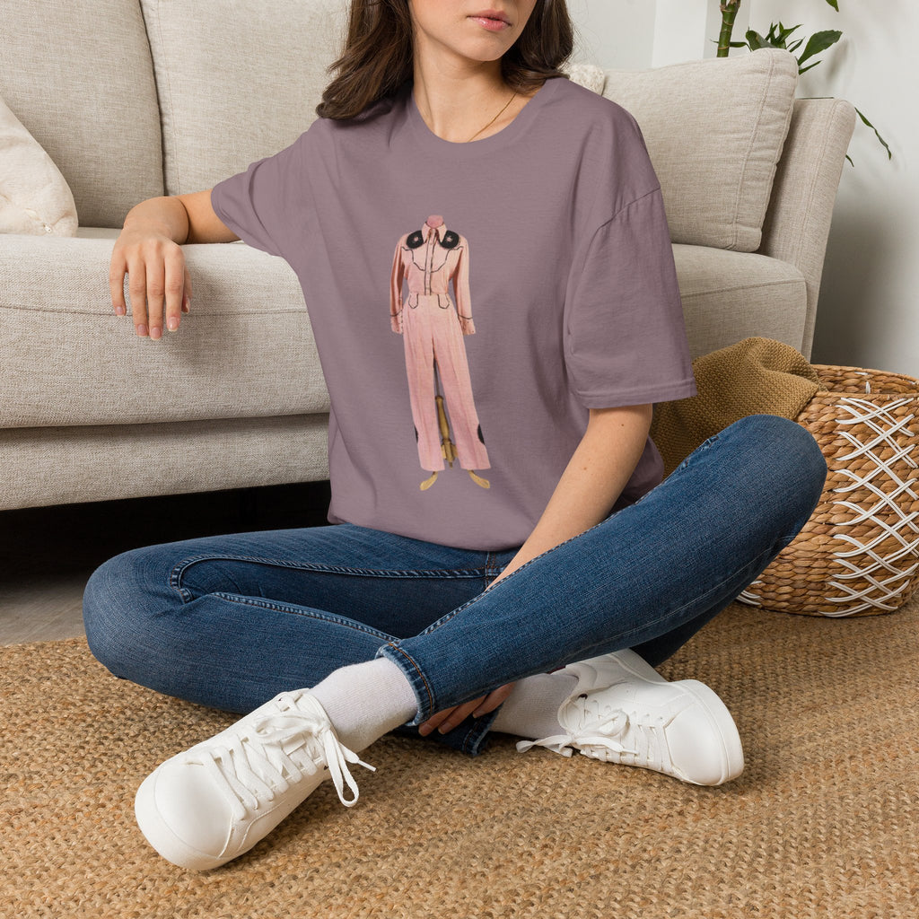 Retro Pink Western Jumpsuit Tee