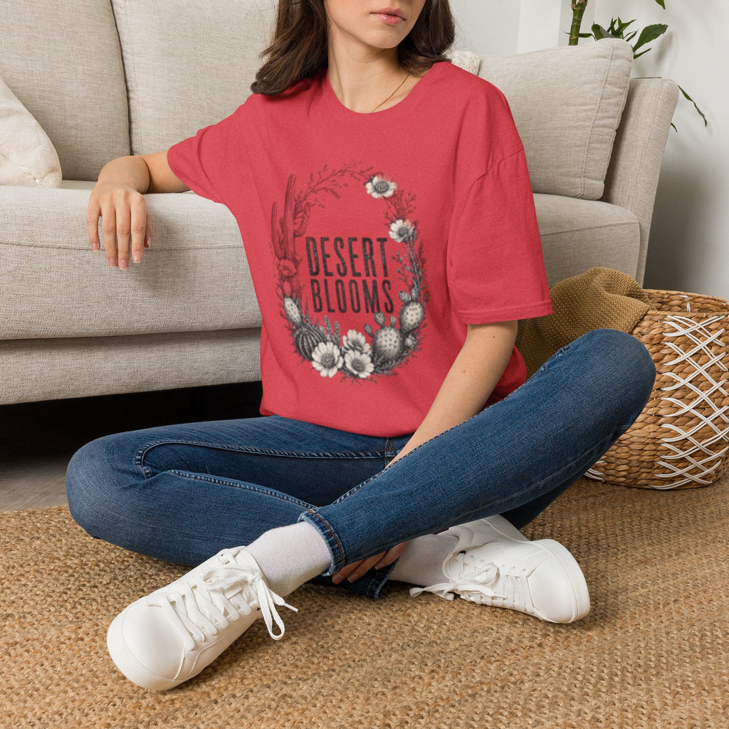 Desert Blooms T-Shirt — Floral Cactus Boho Tee