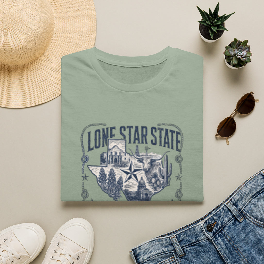 Lone Star State Texas T-Shirt — Vintage Texas Map & Emblem Tee