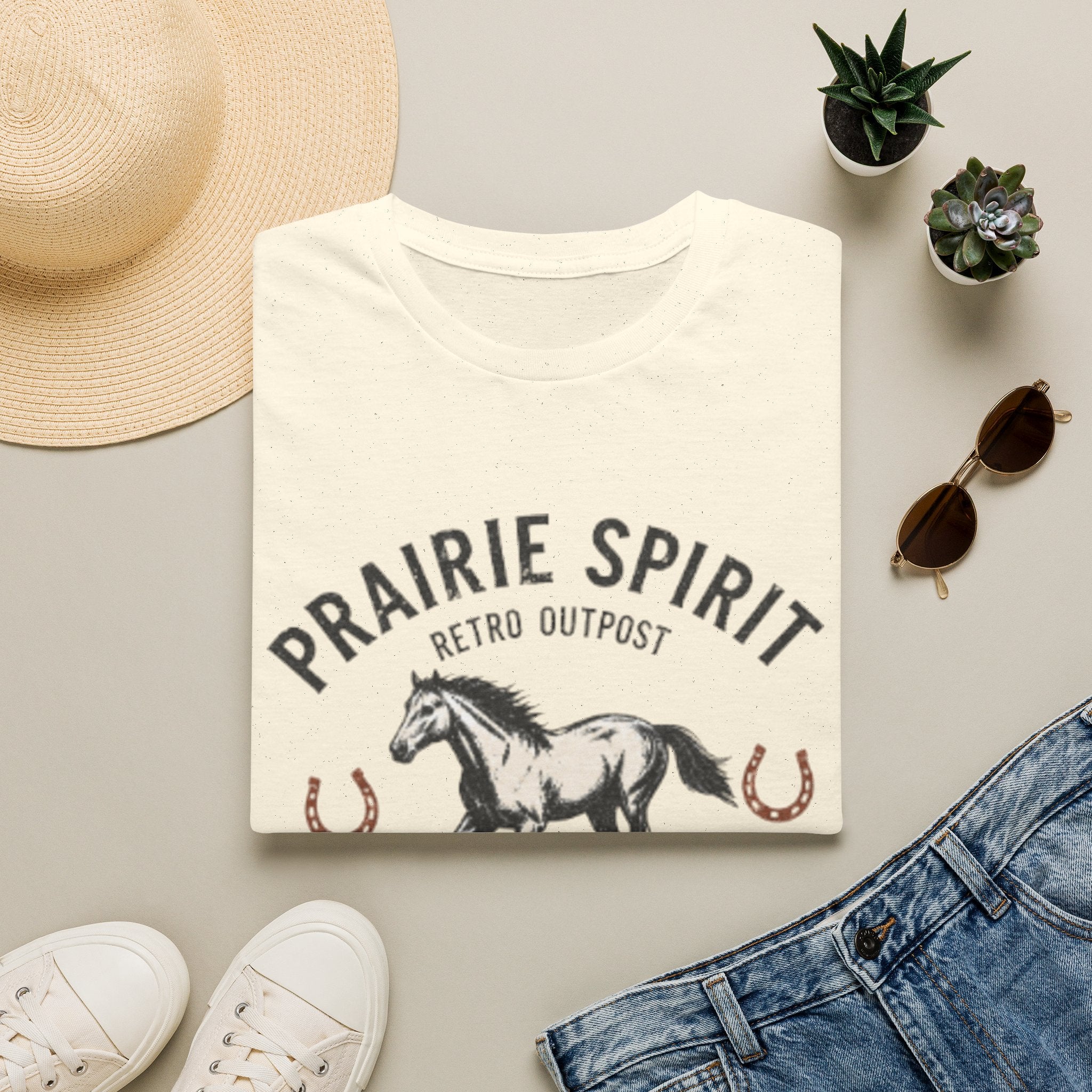 Prairie Spirit Horse T-Shirt — Retro Outpost Graphic Tee