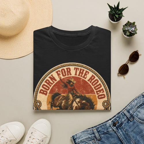 Born for the Rodeo T‑Shirt — Vintage Rodeo Bull Riding Graphic Tee (Est. 2024)
