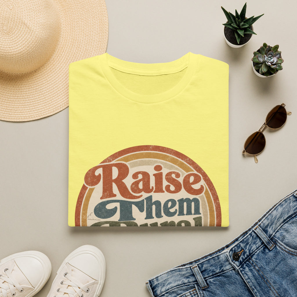 Raise Them Rural T-Shirt — Retro Country Mama Farm Life Tee