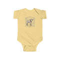 Cute Longhorn Calf Infant Bodysuit — Western Baby Onesie with Star Medallion