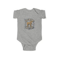 Infant Bodysuit – 'YeeHaw in Training' Western Baby Romper with Highland Heifer Graphic