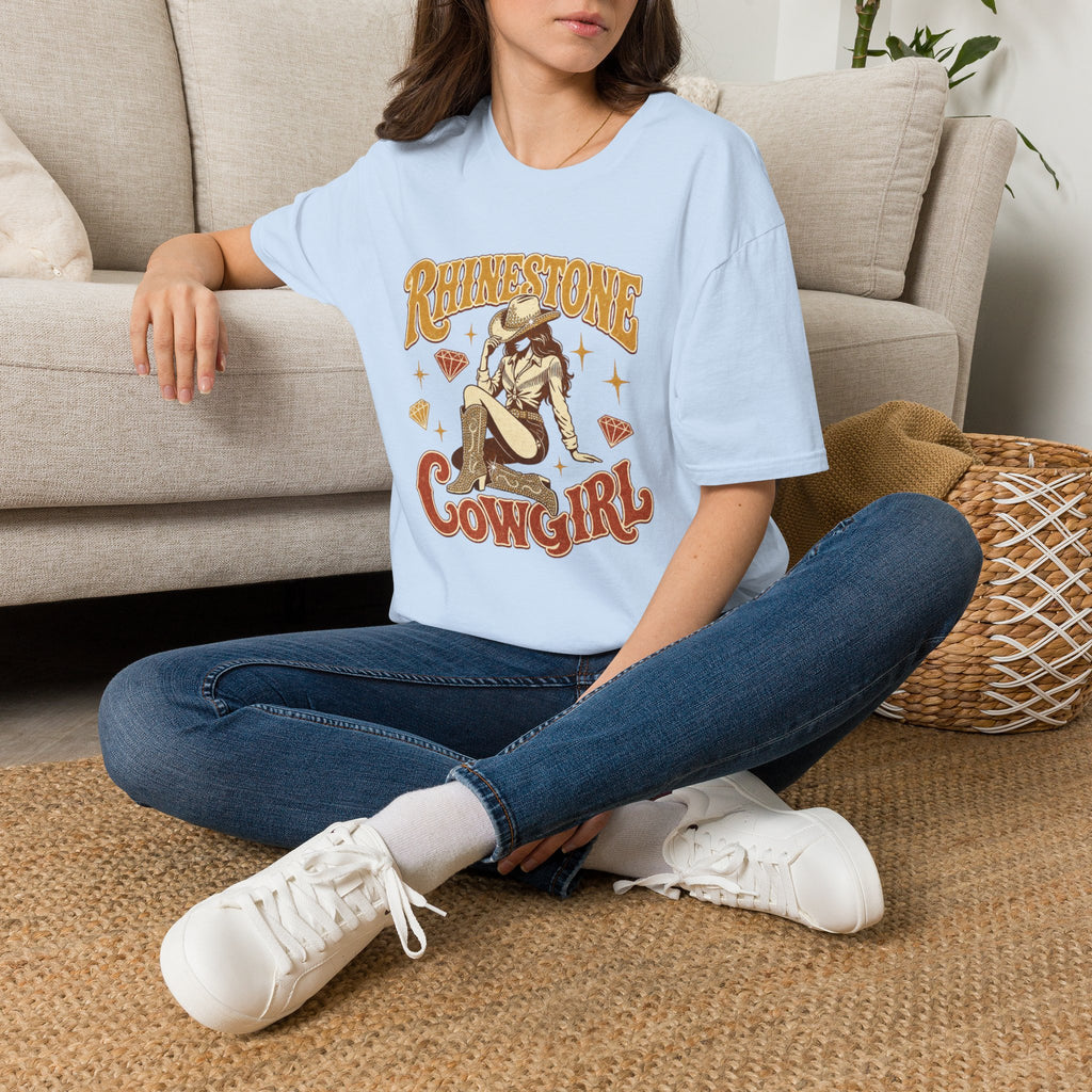 Rhinestone Cowgirl T-Shirt — Vintage Western Sparkle Tee
