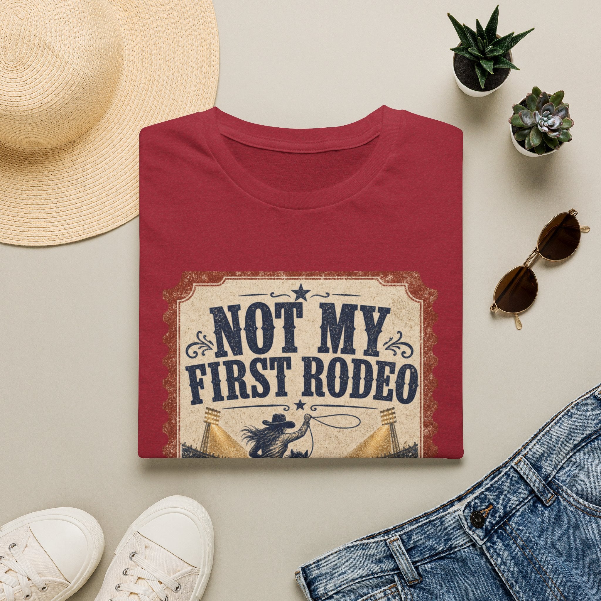 Not My First Rodeo T-Shirt — Vintage Western Rodeo Tee