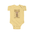 Mama’s Little Highland Baby Bodysuit — “She’s a Handful” Cute Highland Cow Infant Onesie