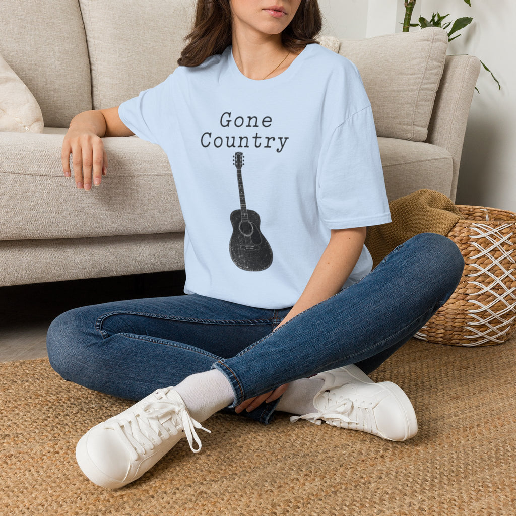 Gone Country T-Shirt — Acoustic Guitar Country Music Tee