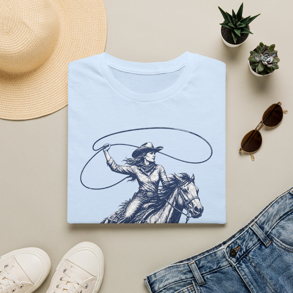 Cowgirl Lasso Tee — Western Horse Riding Graphic T-Shirt