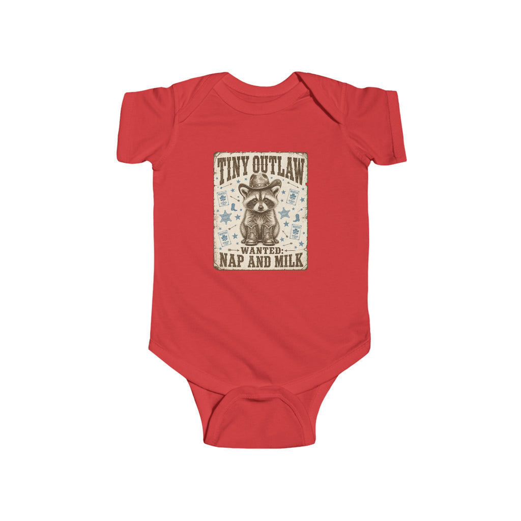 Baby Bodysuit - "Tiny Outlaw" Nap and Milk Vintage Western Infant Onesie