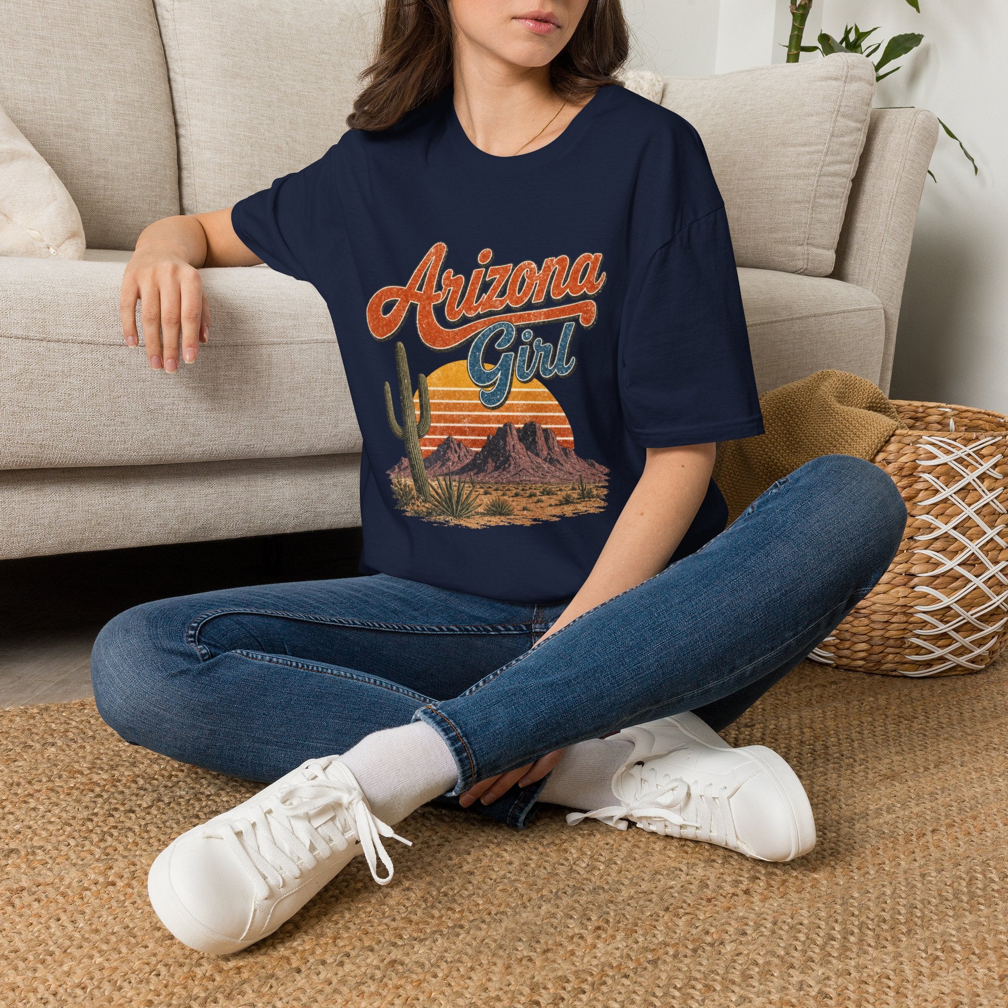Arizona Girl T-Shirt — Retro Desert Cactus Graphic Tee