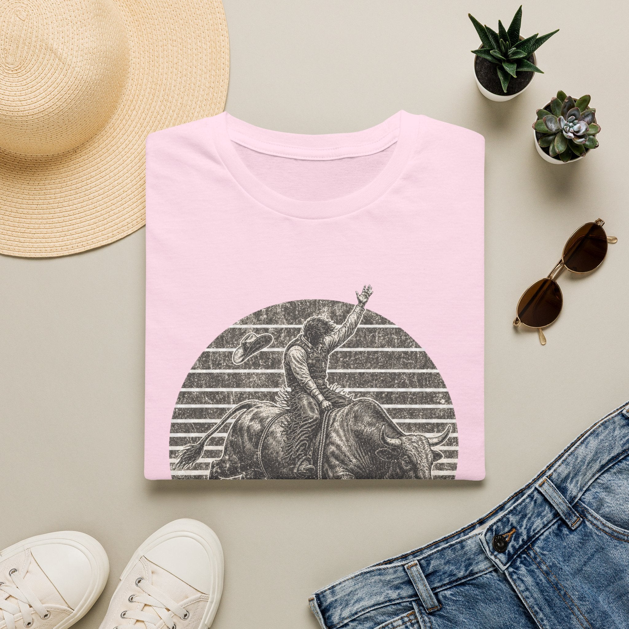 Bull Rider T-Shirt — Vintage Rodeo Western Graphic Tee
