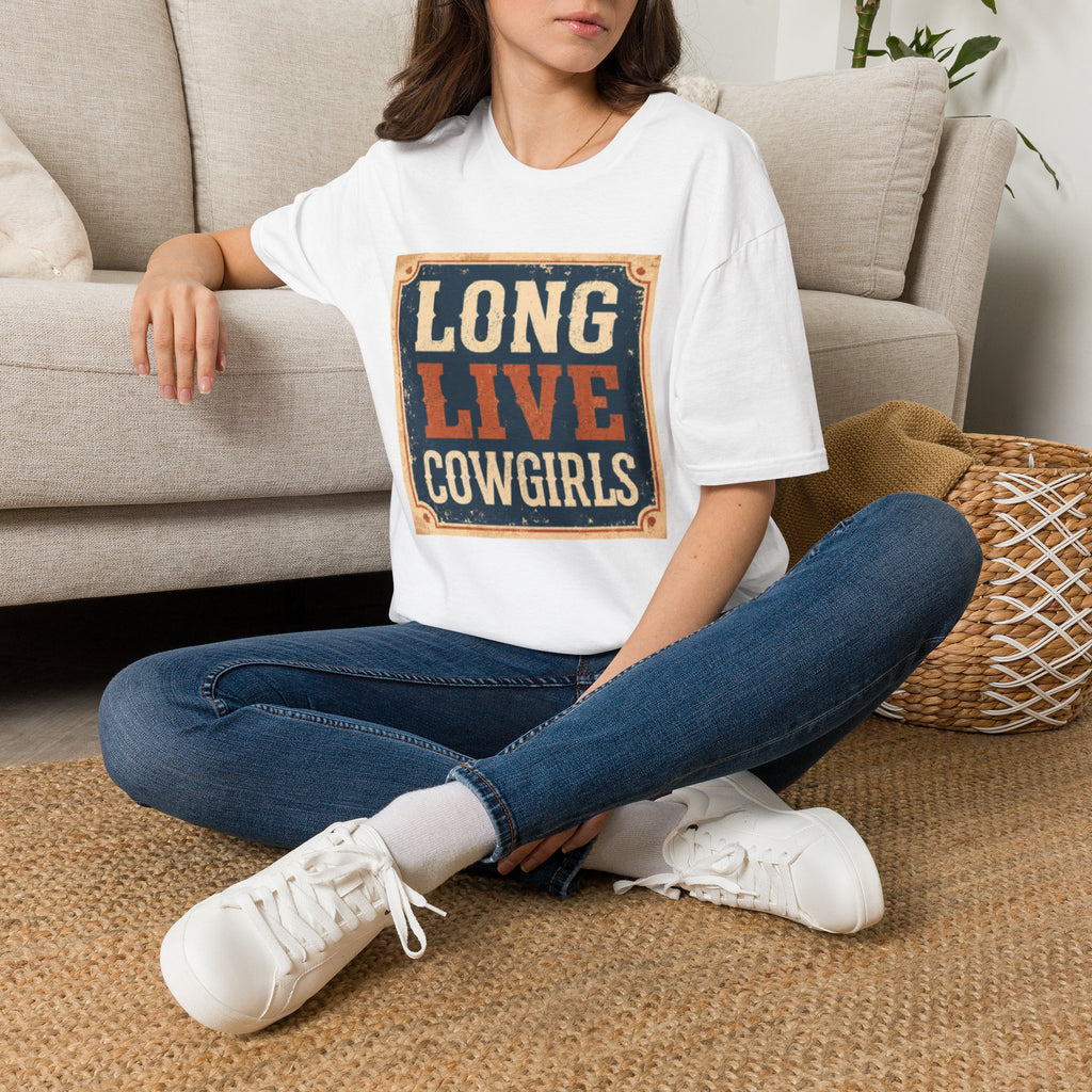Long Live Cowgirls T-Shirt — Vintage Western Cowgirl Graphic Tee