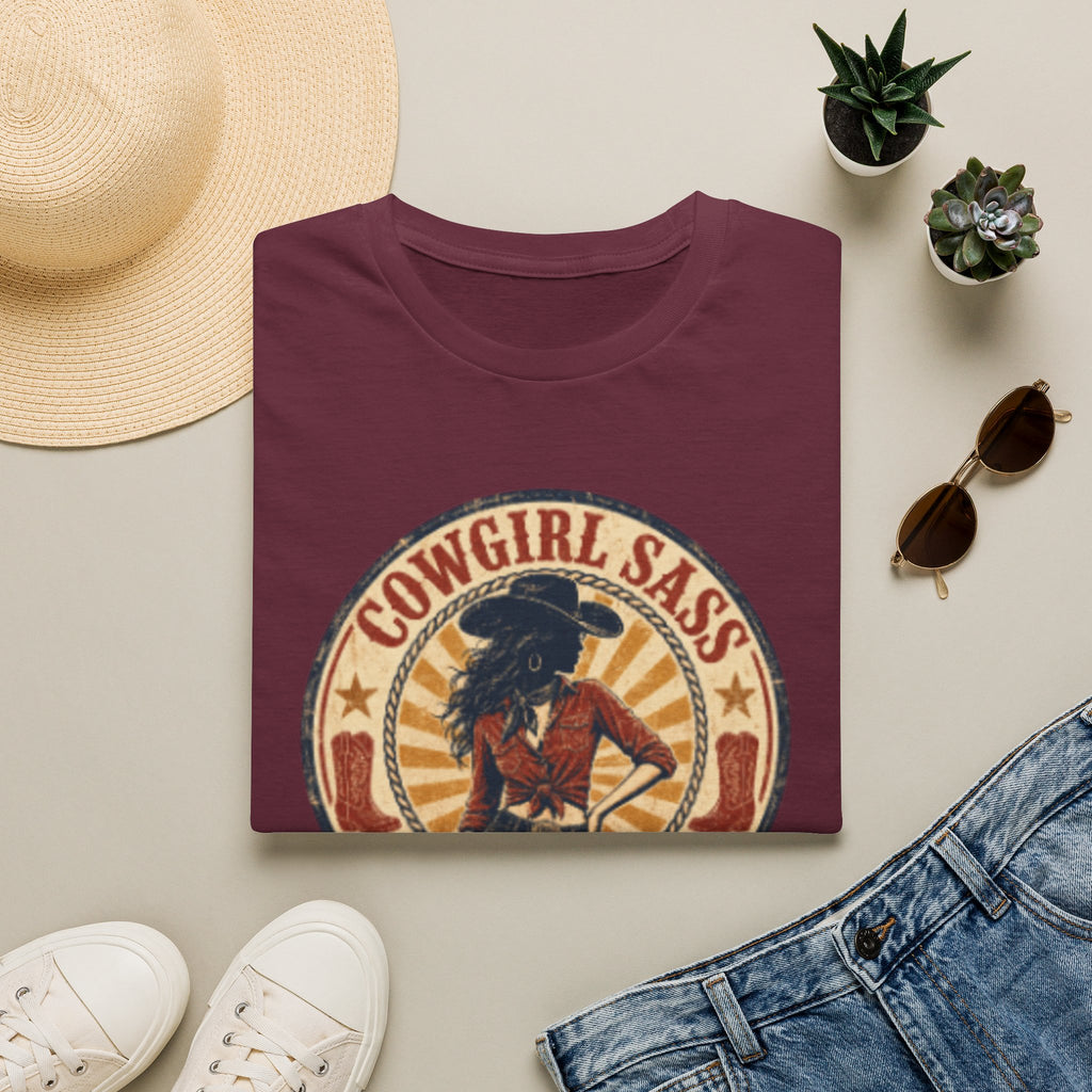 Cowgirl Sass T-Shirt — Retro Western "Handle With Caution" Graphic Tee