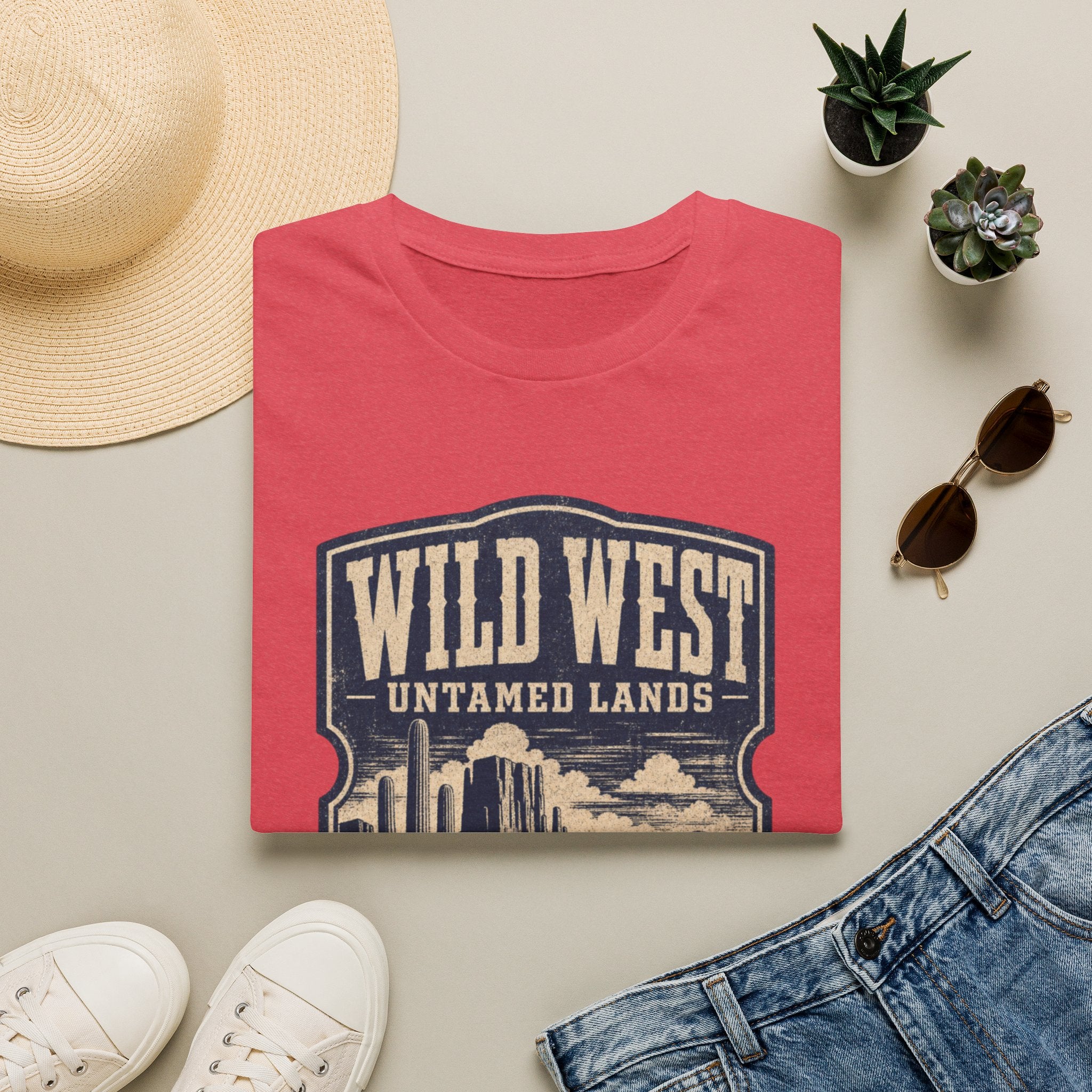 Wild West "Untamed Lands" T‑Shirt — Vintage Western Graphic Tee