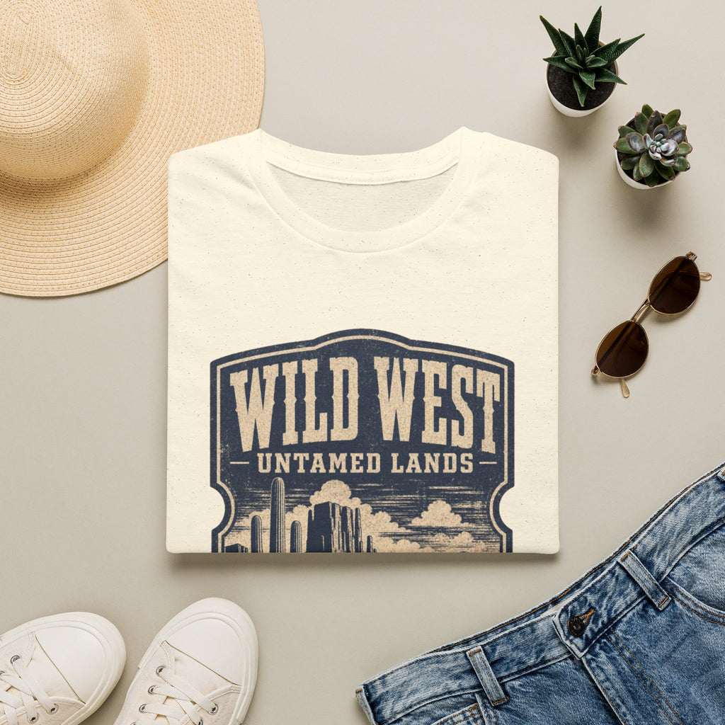 Wild West "Untamed Lands" T‑Shirt — Vintage Western Graphic Tee
