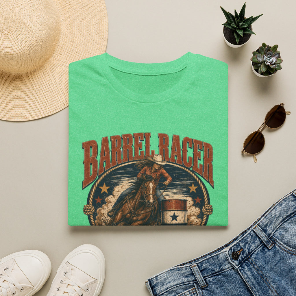 Barrel Racer T-Shirt — Vintage 'Born to Ride' Rodeo Graphic Tee