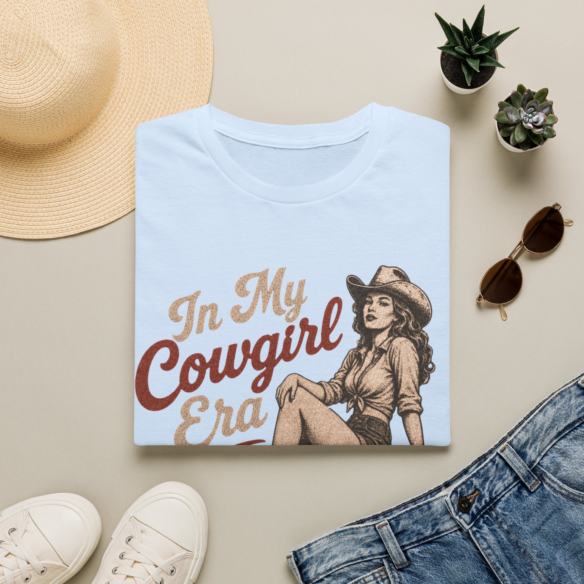Cowgirl T-Shirt — "In My Cowgirl Era" Vintage Western Graphic Tee