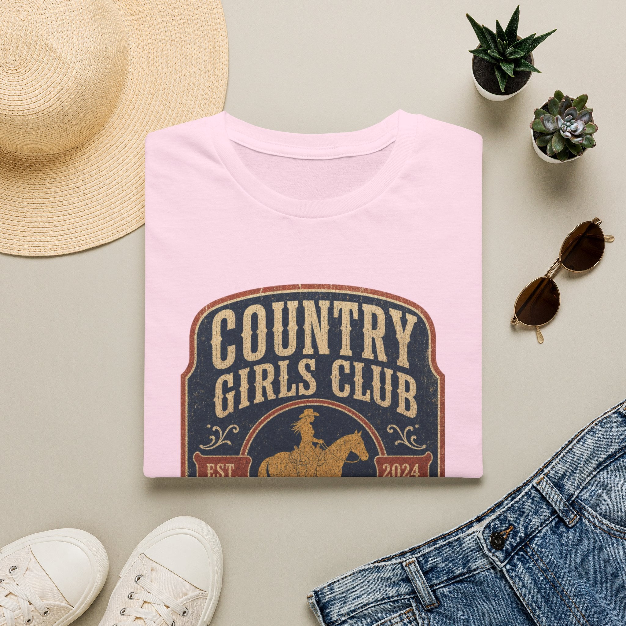 Country Girls Club T-Shirt — Vintage Rodeo Western Graphic Tee
