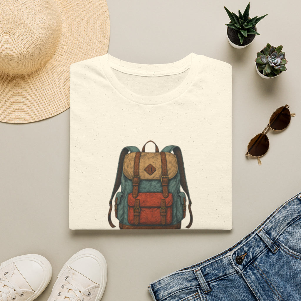 Adventure Backpack T‑Shirt — Vintage Camper Rucksack Graphic Tee