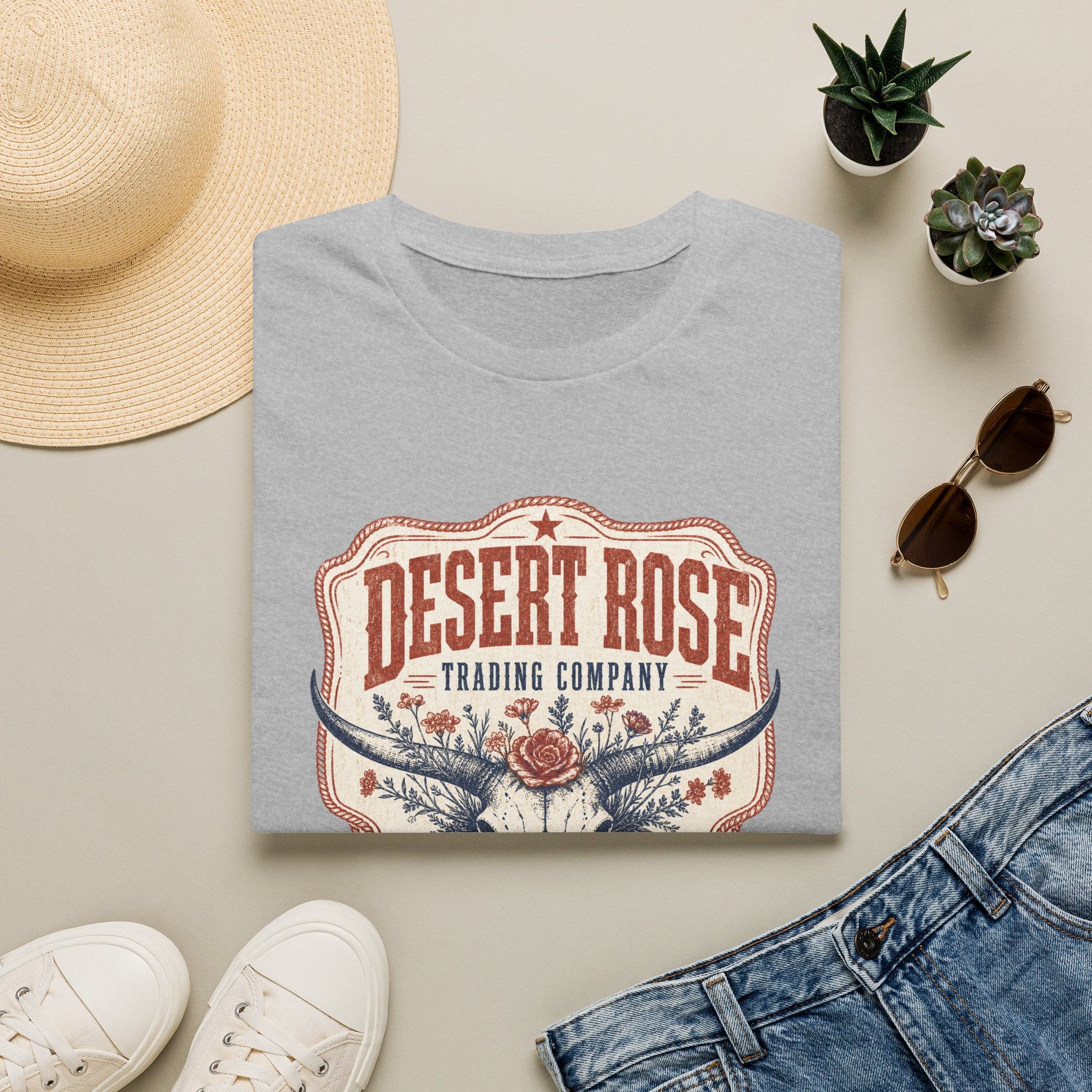Desert Rose T‑Shirt — Vintage Western Trading Company Graphic Tee