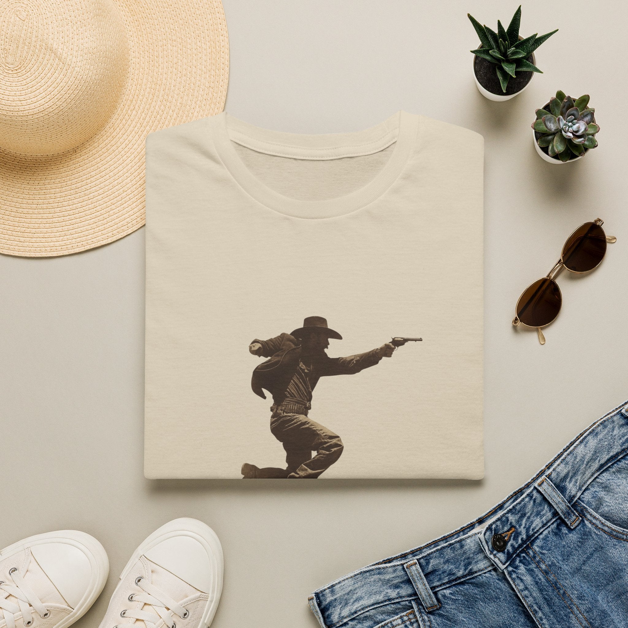 Cowboy Silhouette T-Shirt — Wild West Era Graphic Tee