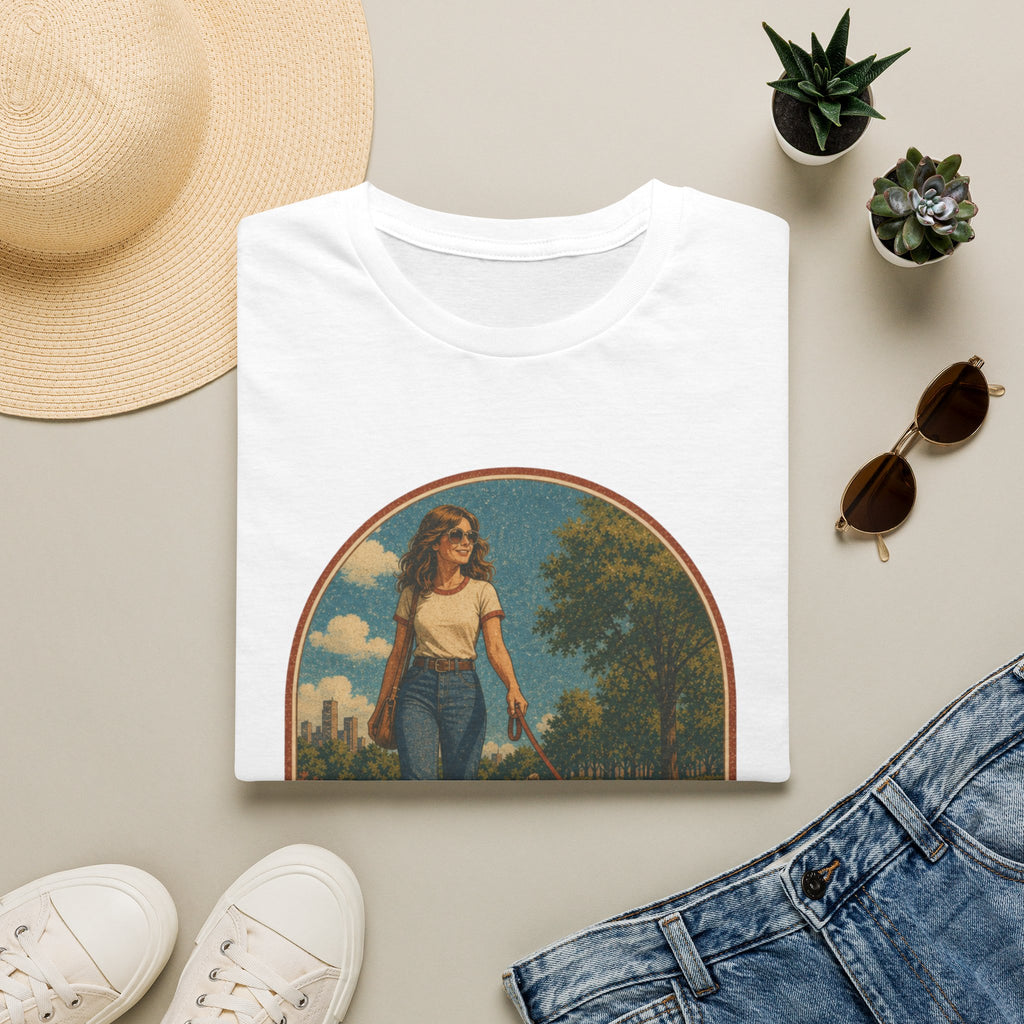 Retro 'Cat Mom' T-Shirt — Vintage Woman & Cat Graphic