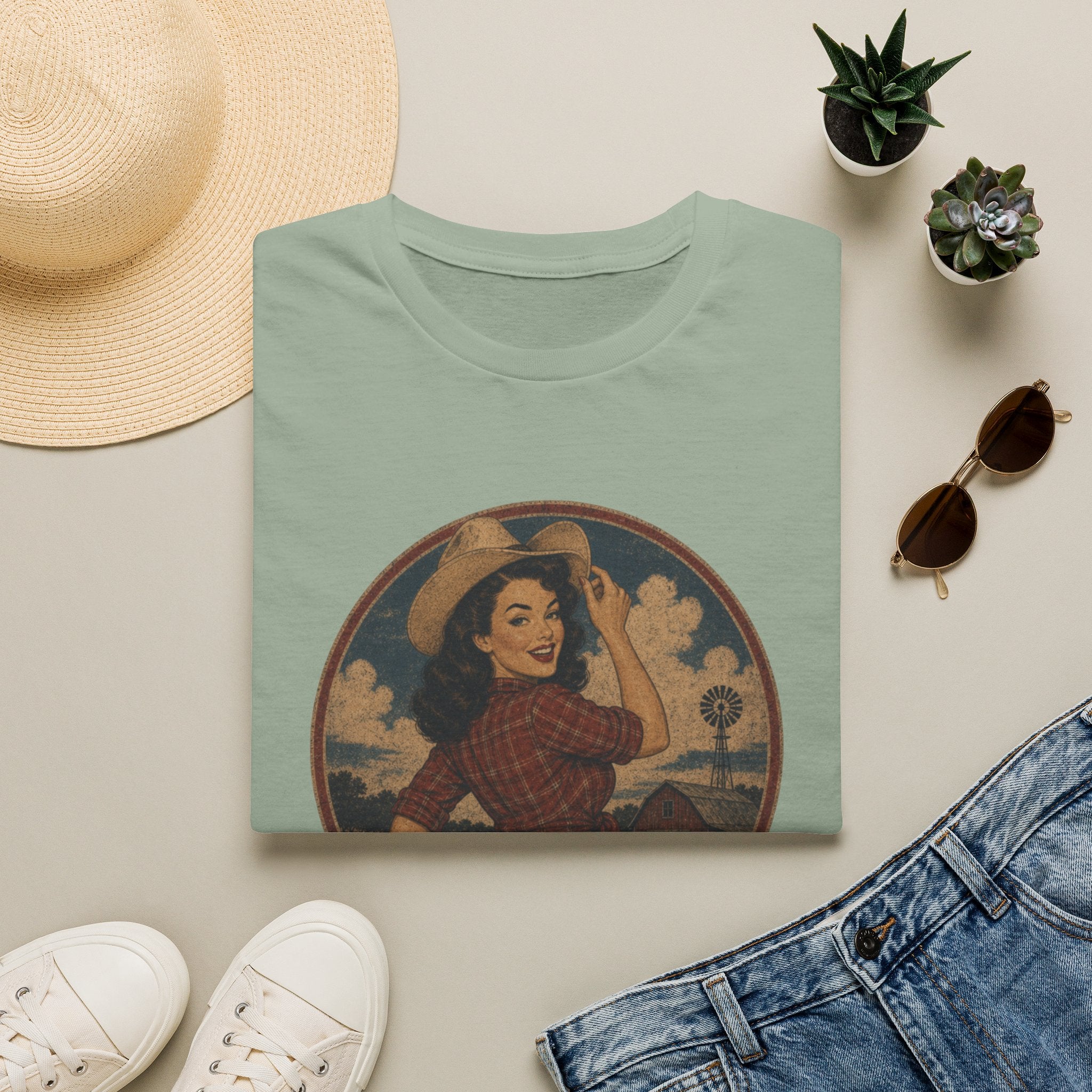 Country Girl T-Shirt — Vintage Cowgirl Graphic Tee