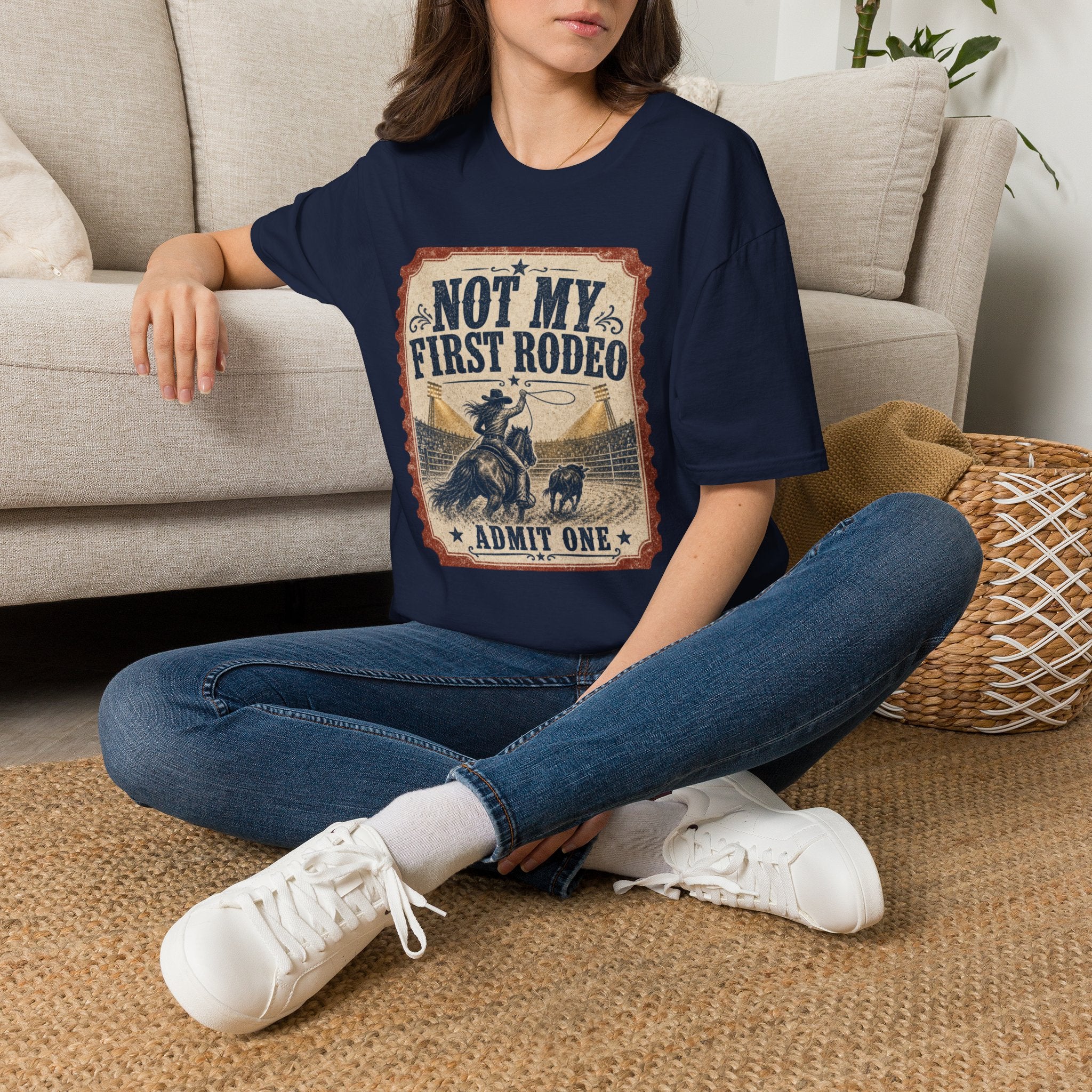 Not My First Rodeo T-Shirt — Vintage Western Rodeo Tee