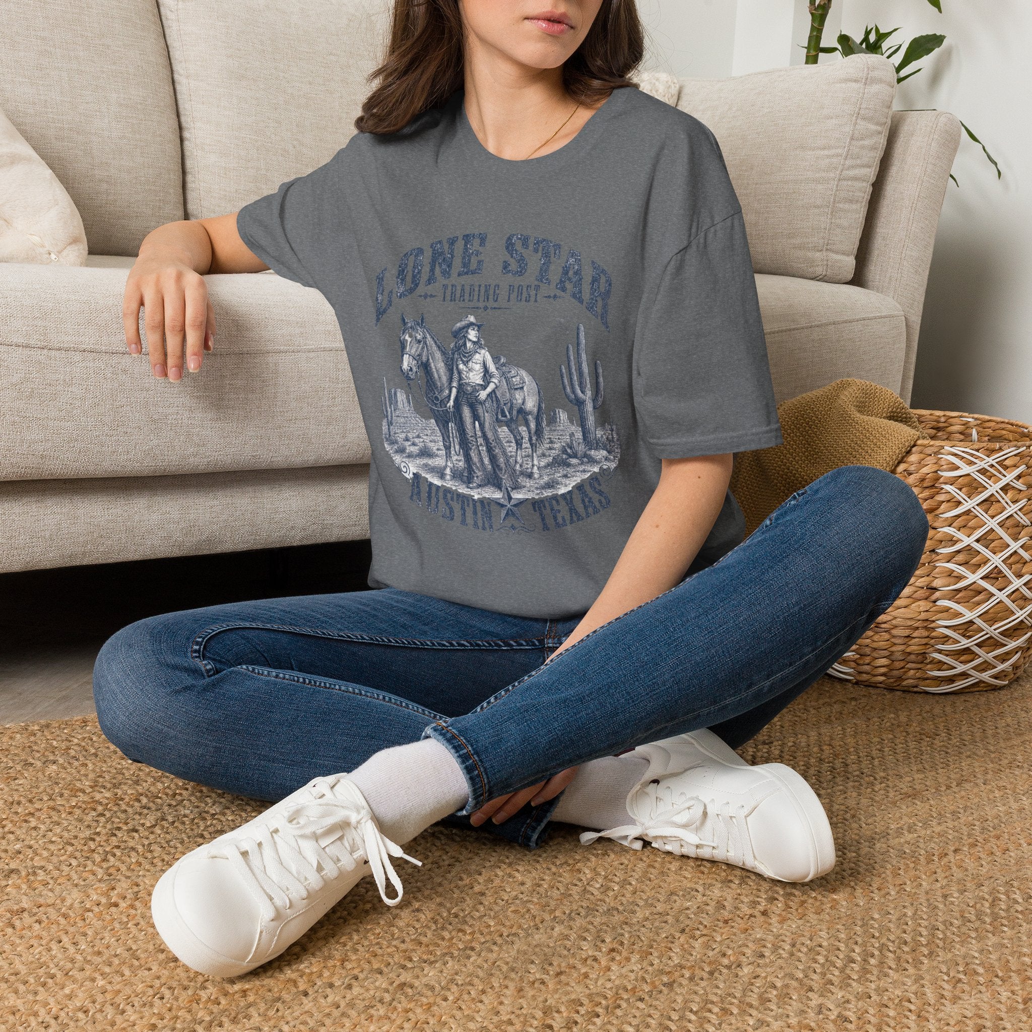 Lone Star Trading Post T-Shirt — Austin Texas Cowboy Graphic Tee