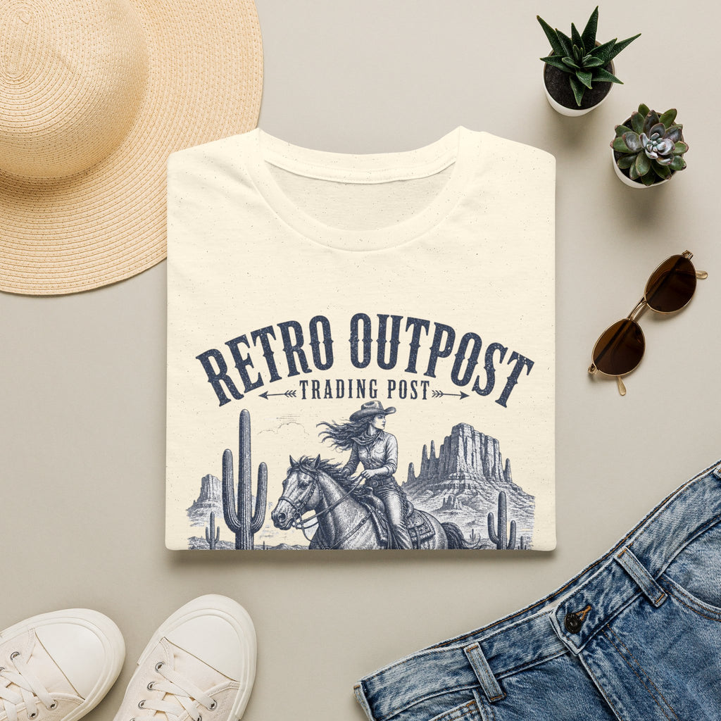 Retro Outpost Cowboy T-Shirt – Scottsdale Arizona Western Graphic Tee