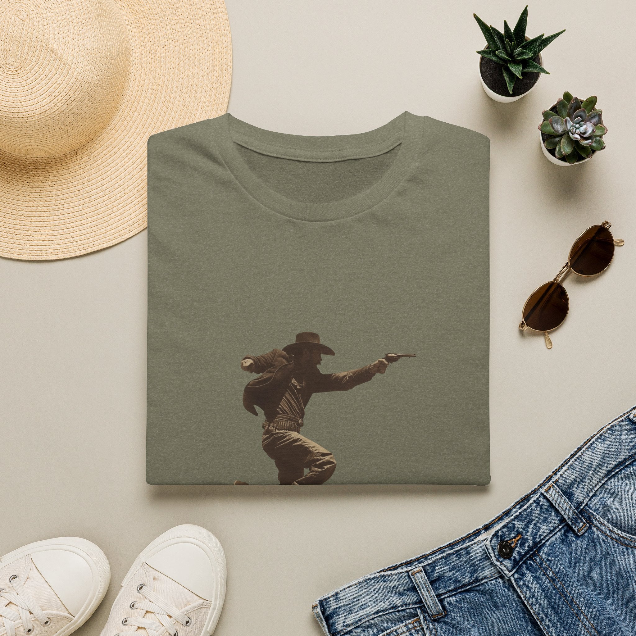 Cowboy Silhouette T-Shirt — Wild West Era Graphic Tee