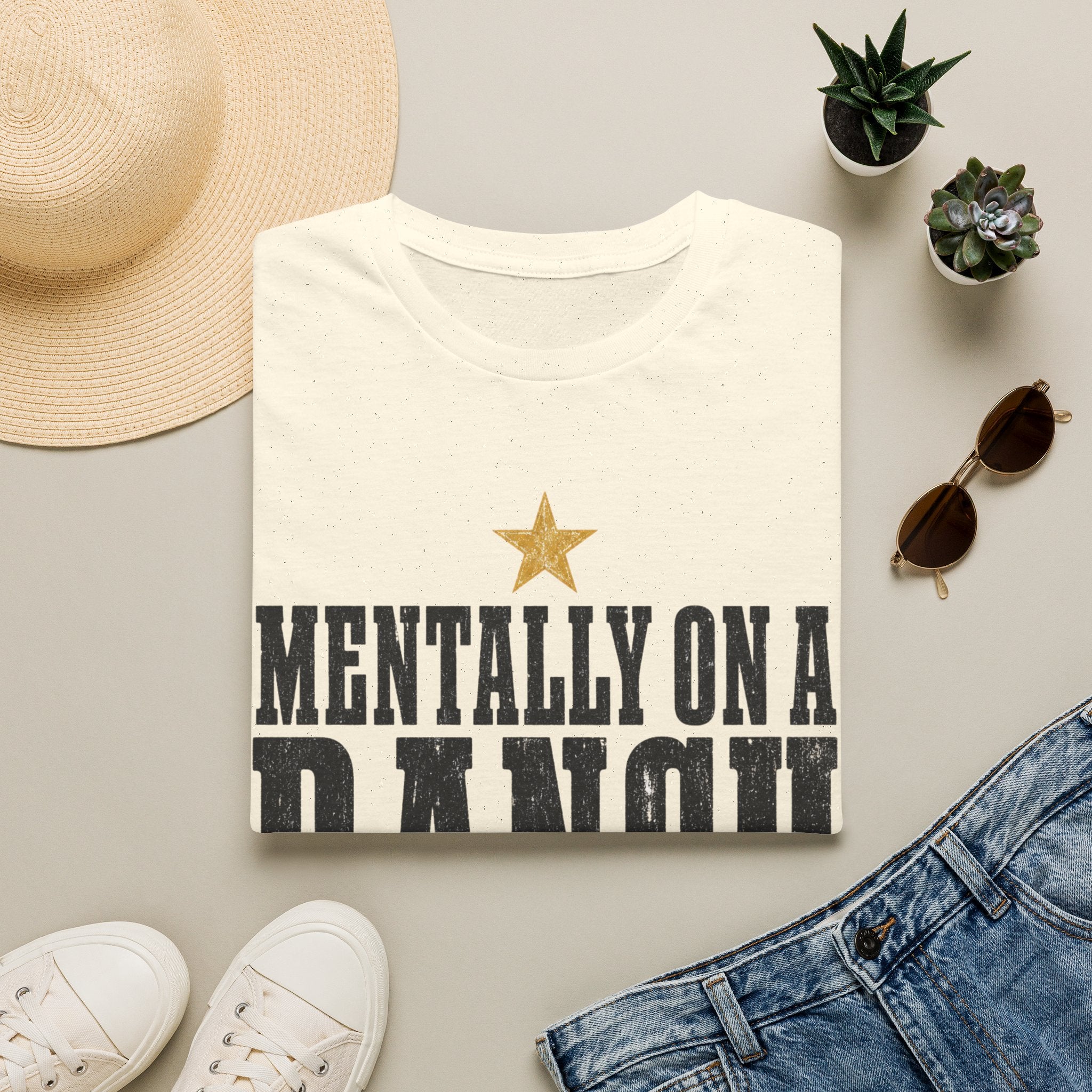 Mentally on a Ranch — Western Cowgirl Graphic Tee