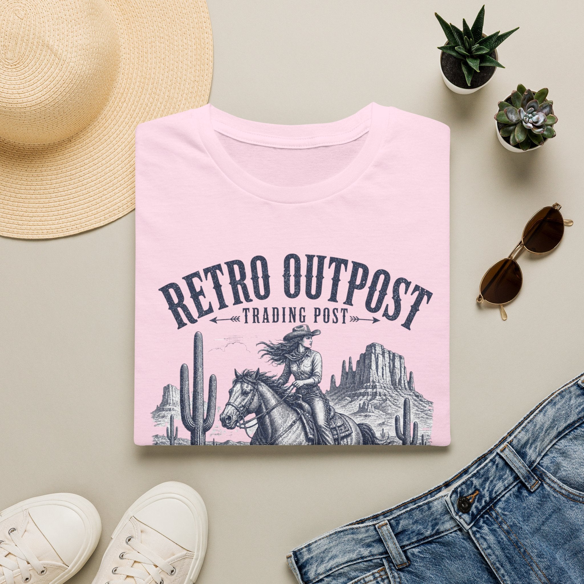Retro Outpost Cowboy T-Shirt – Scottsdale Arizona Western Graphic Tee