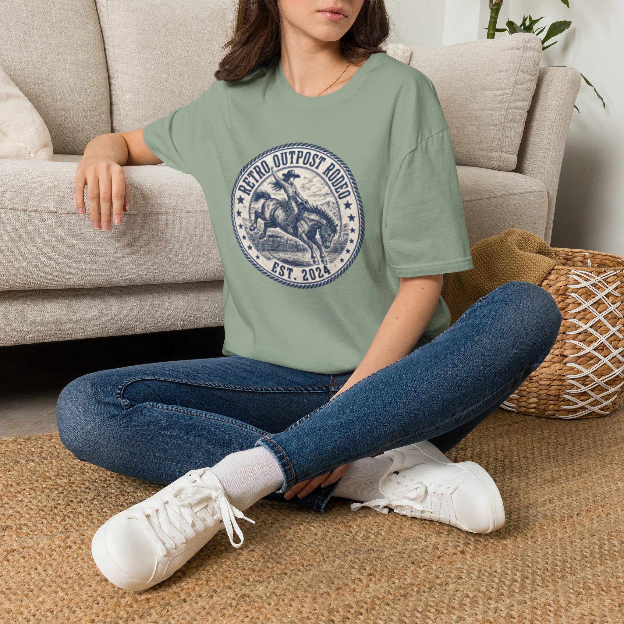 Retro Outpost Rodeo T-Shirt — Vintage Rodeo Bull Rider Tee (Est. 2021)