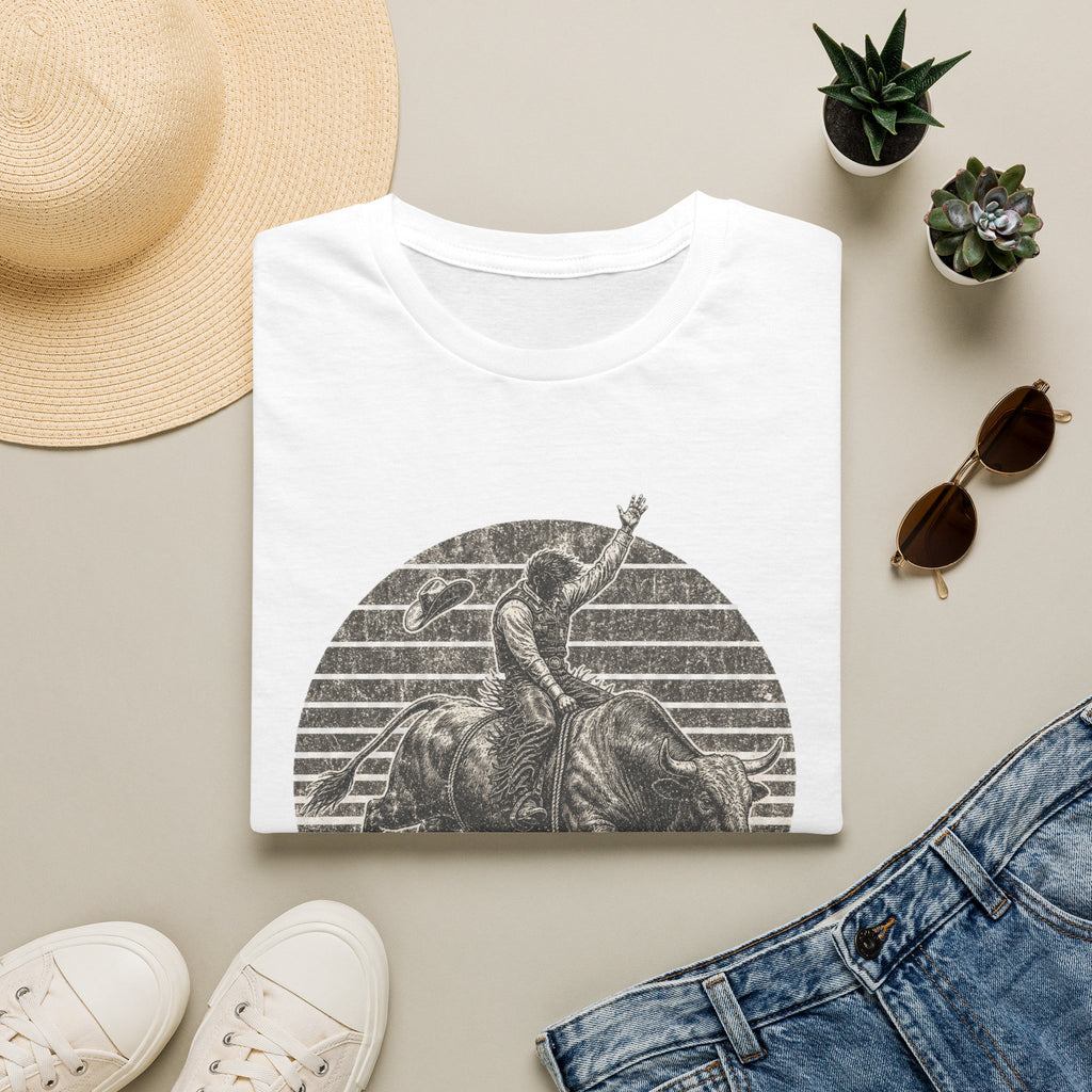 Bull Rider T-Shirt — Vintage Rodeo Western Graphic Tee