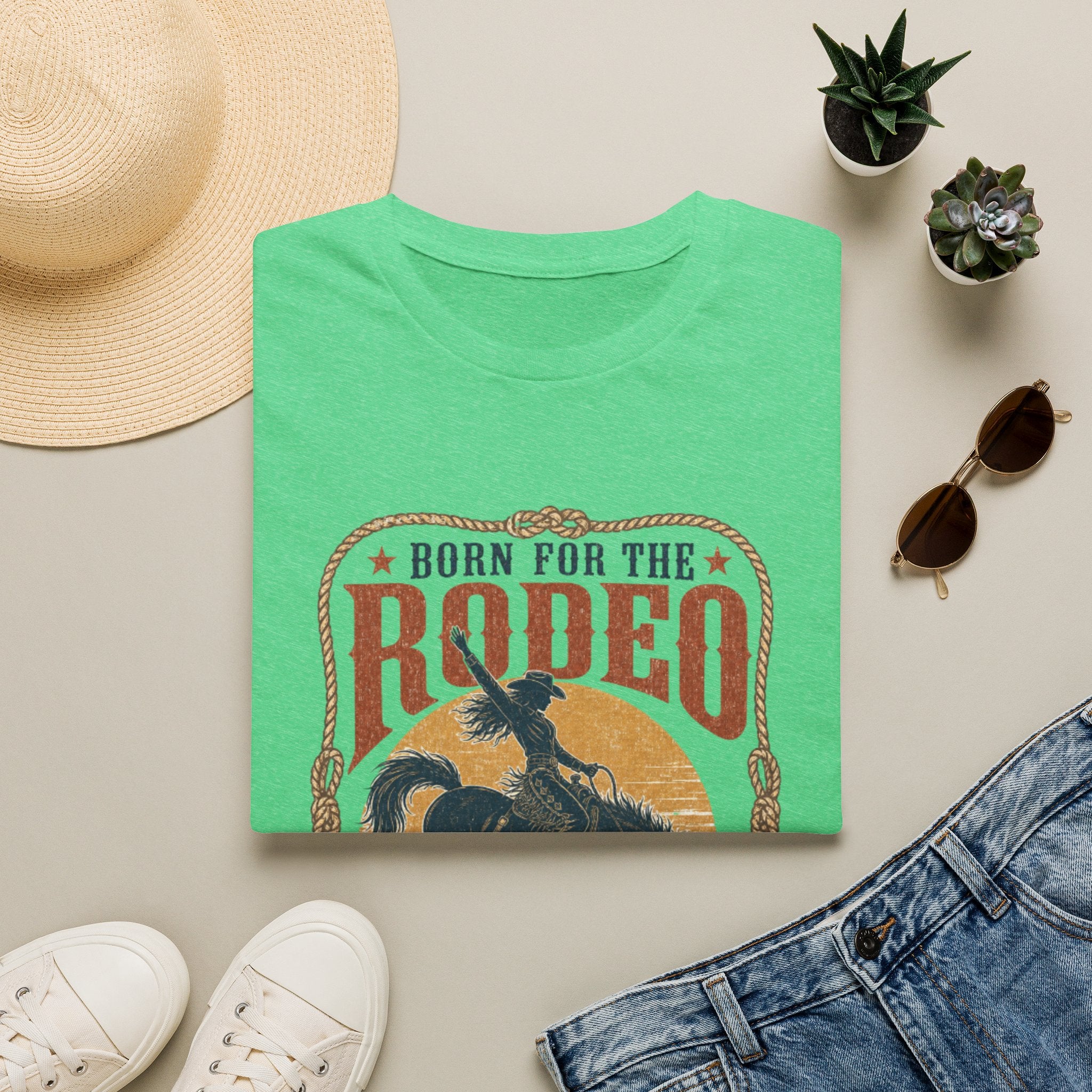 Born for the Rodeo T-Shirt — Western Bull Riding Graphic Tee